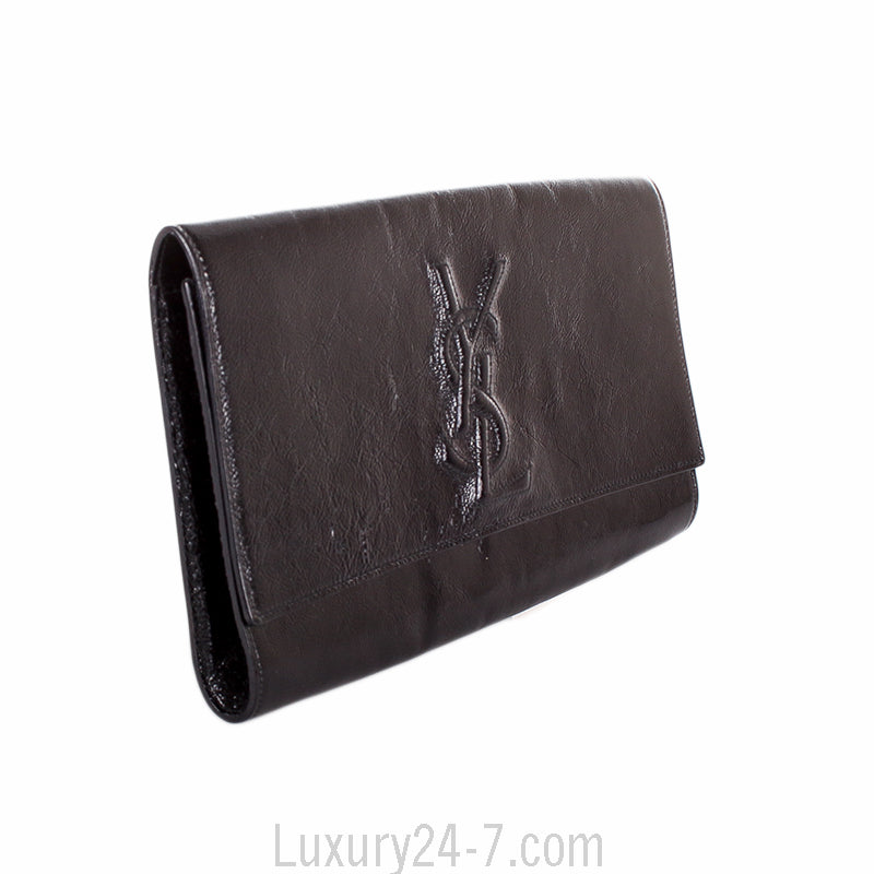 Yves Saint Laurent Black Belle de Jour Clutch
