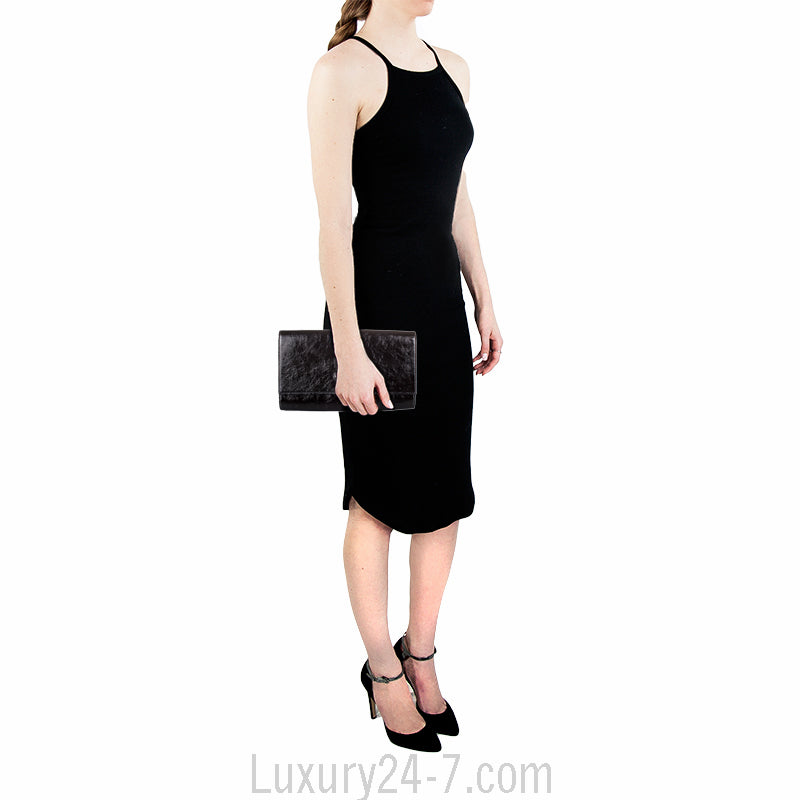 Yves Saint Laurent Black Belle de Jour Clutch