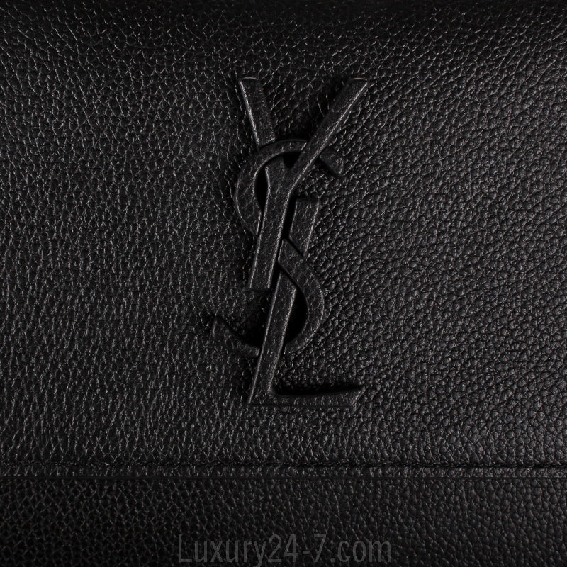 Saint Laurent Black Monogram Sunset Medium Satchel Bag